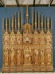 Polyptych Depicting the Virgin and Child with Twelve Saints